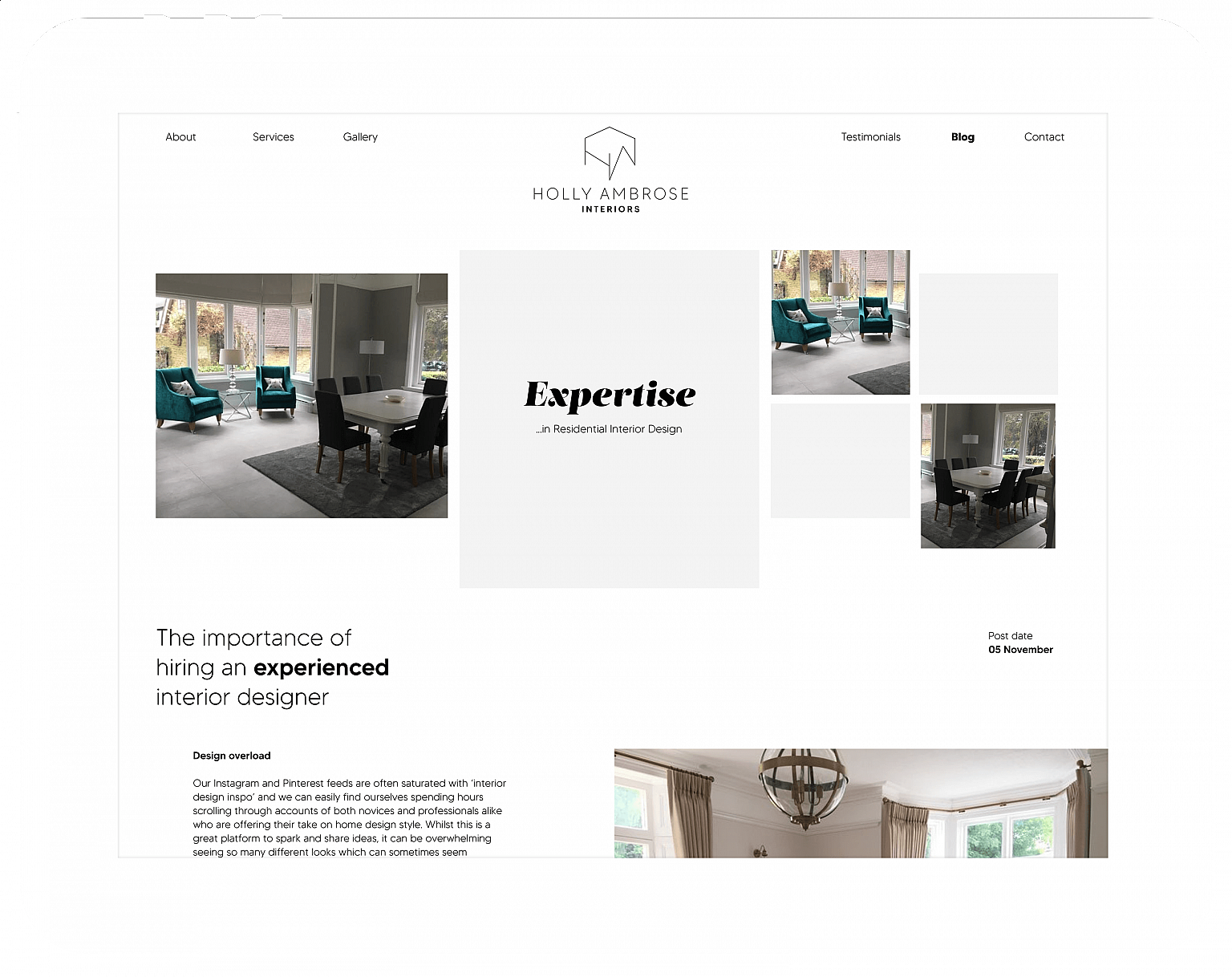 web design work example image
